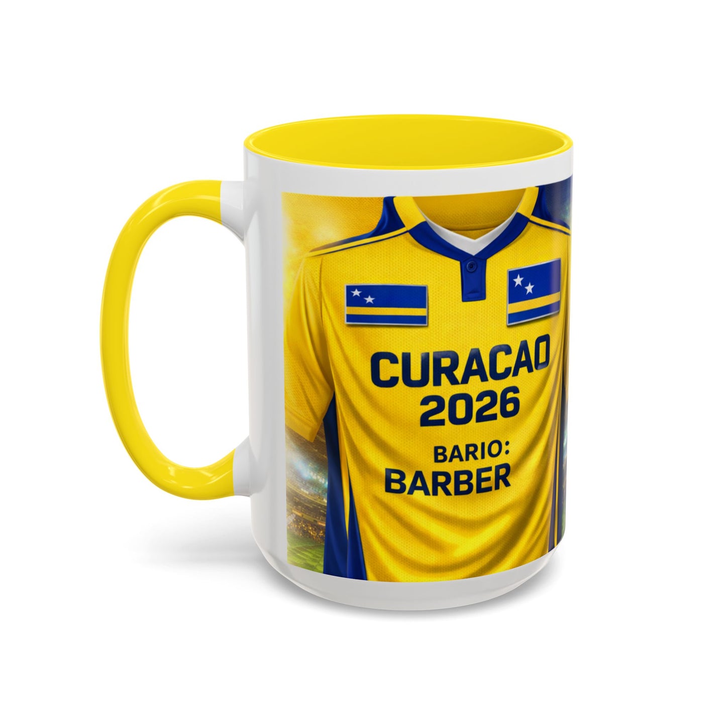 Curacao 2026 Soccer Jersey Mug | Accent Coffee Mug