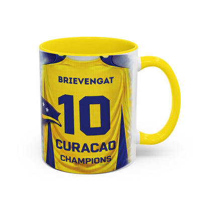 Curacao Soccer Jersey 10 Champions Mug | Accent Coffee Mug