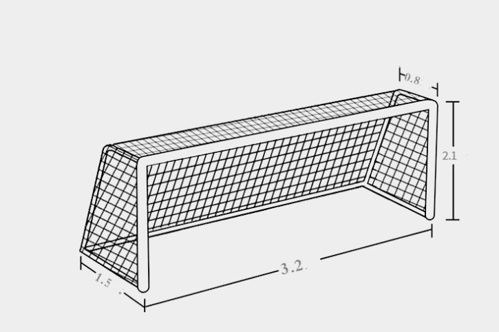 Multi-specification weather resistant football net