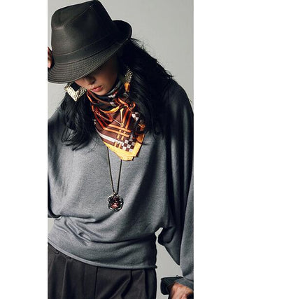 Vintage square leopard sweater chain