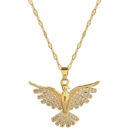 Phoenix Wings Light Luxury Banquet Wedding Necklace Women