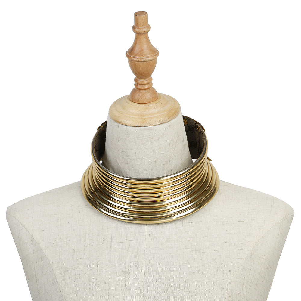 African exaggerated collar women necklace