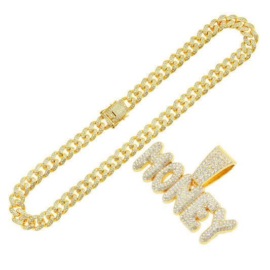 Exaggerated Punk Personality Wide Cuban Chain Clavicle