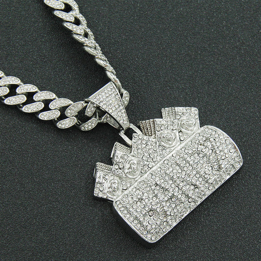Letter Exaggerated Fashion Pendant Necklace