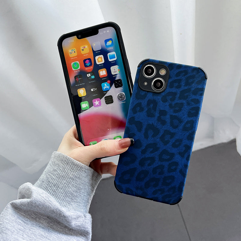 Fashion Personality Klein Blue Zebra Leopard Print Phone Case