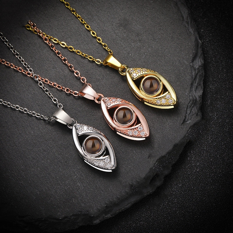 Demon Eye Projection Necklace Pendant