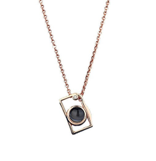 Camera Necklace Color Photo Projection Customization