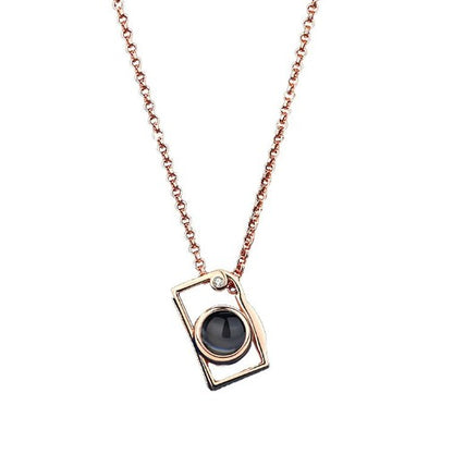 Camera Necklace Color Photo Projection Customization