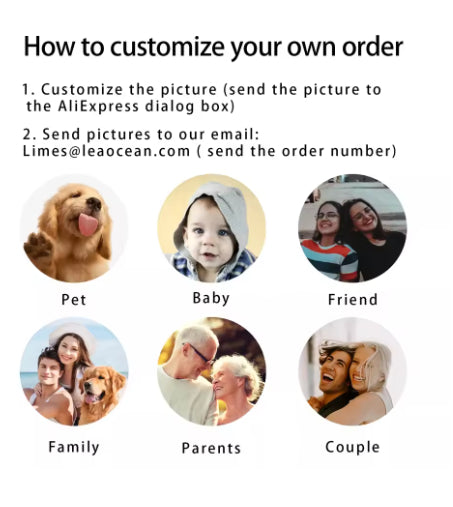 Personalized Projection Photo Necklace Customized Personality Photo