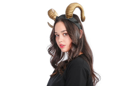 New horn antlers headband wide headband Christmas Halloween resurrection exaggerated headwear