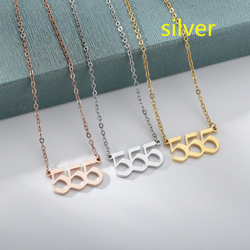 Ancient English Number Necklace Angel 111to999