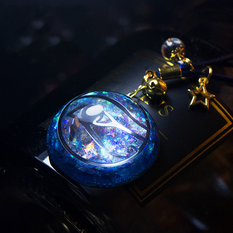 Original Mandala Meditation Necklace Meditation Pendant Blue Crystal Brand Keychain Car