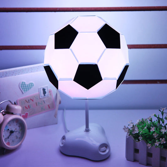 Creative DIY Football Table Lamp Colorful Night Light