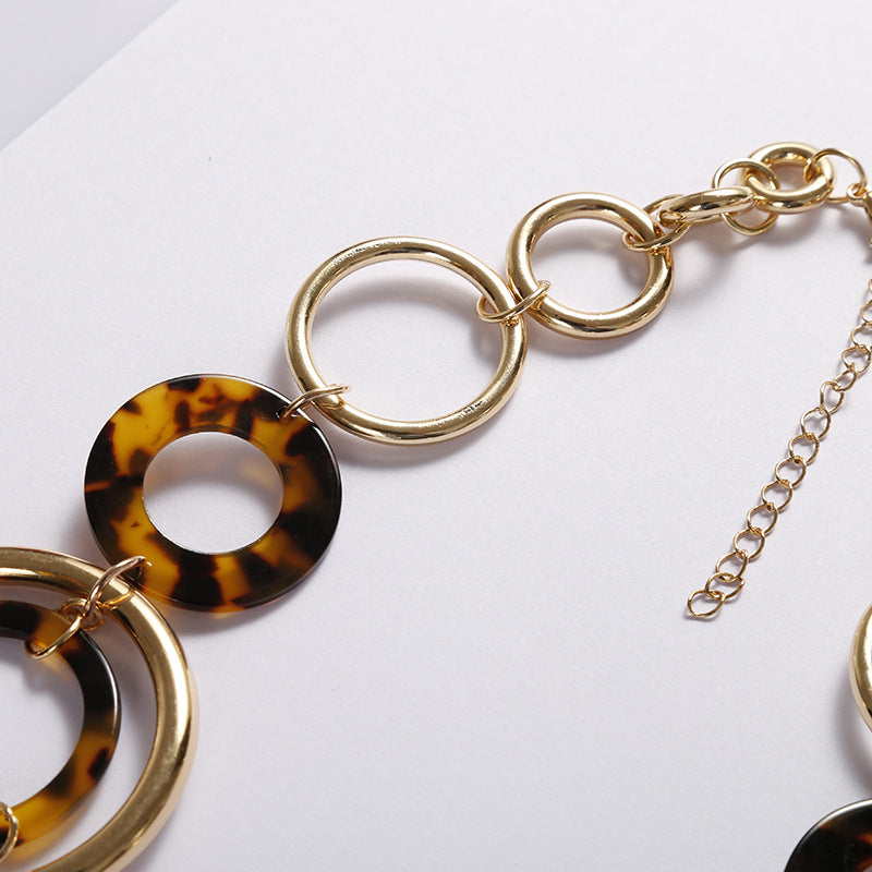 Women's Leopard Acrylic Necklace