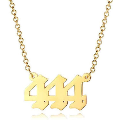 Angel Number Necklace 0-9 Pendant Short Necklace Women