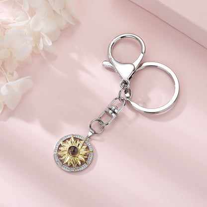 Fashion Personality Photo Projection Keychain