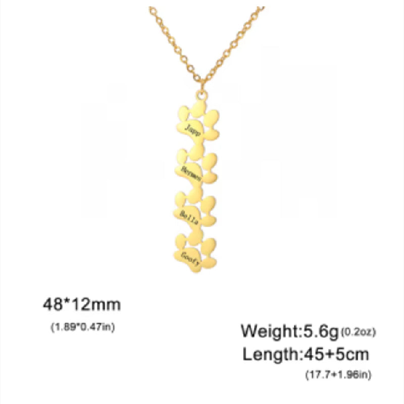 Stylish Personality Cute Stainless Steel Cat Claw Necklace