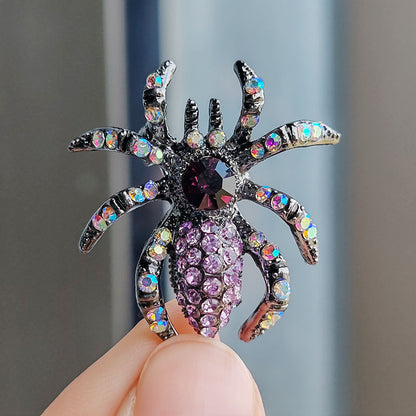 Retro Exaggerated Insect New Opal Spider Brooch