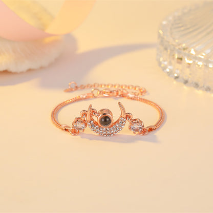 Projection Star Moon Bracelet Korean Style Charm