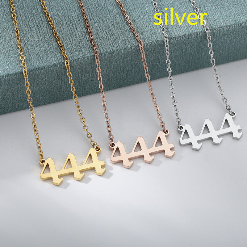 Ancient English Number Necklace Angel 111to999