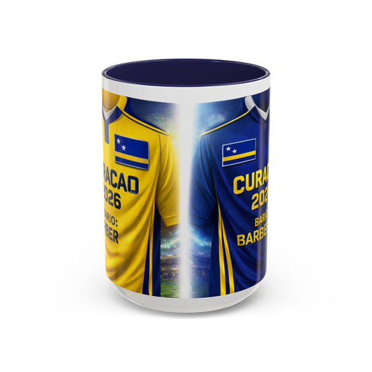 Curacao 2026 Soccer Jersey Mug | Accent Coffee Mug
