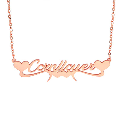Heart shaped custom necklace