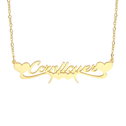 Heart shaped custom necklace