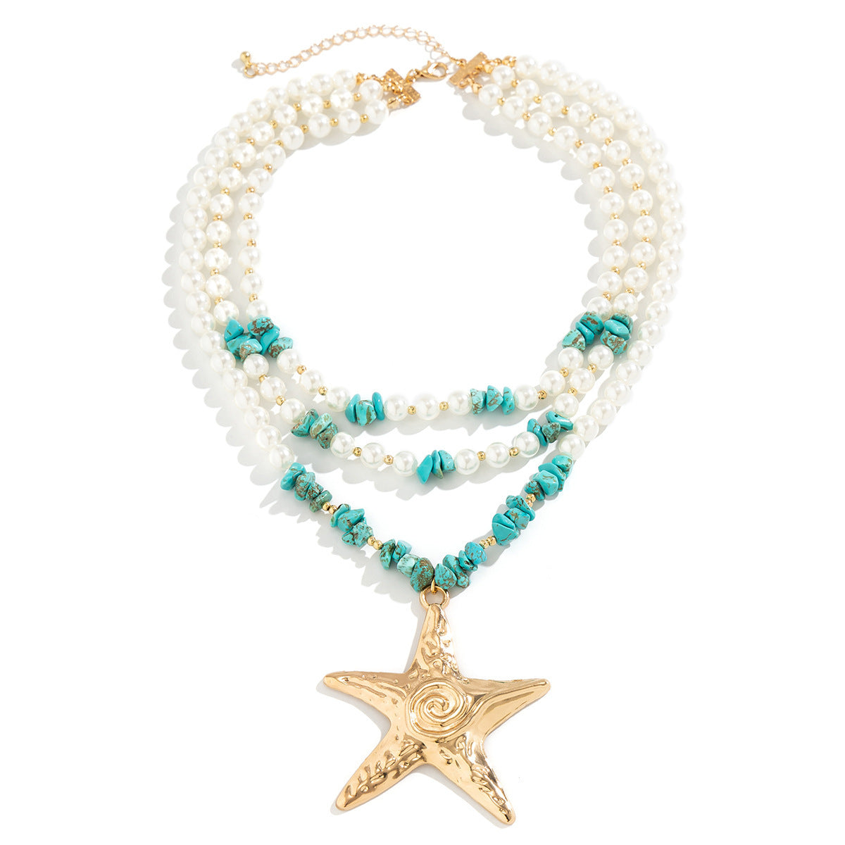 Exaggerated Starfish Large Pendant Women's Necklace