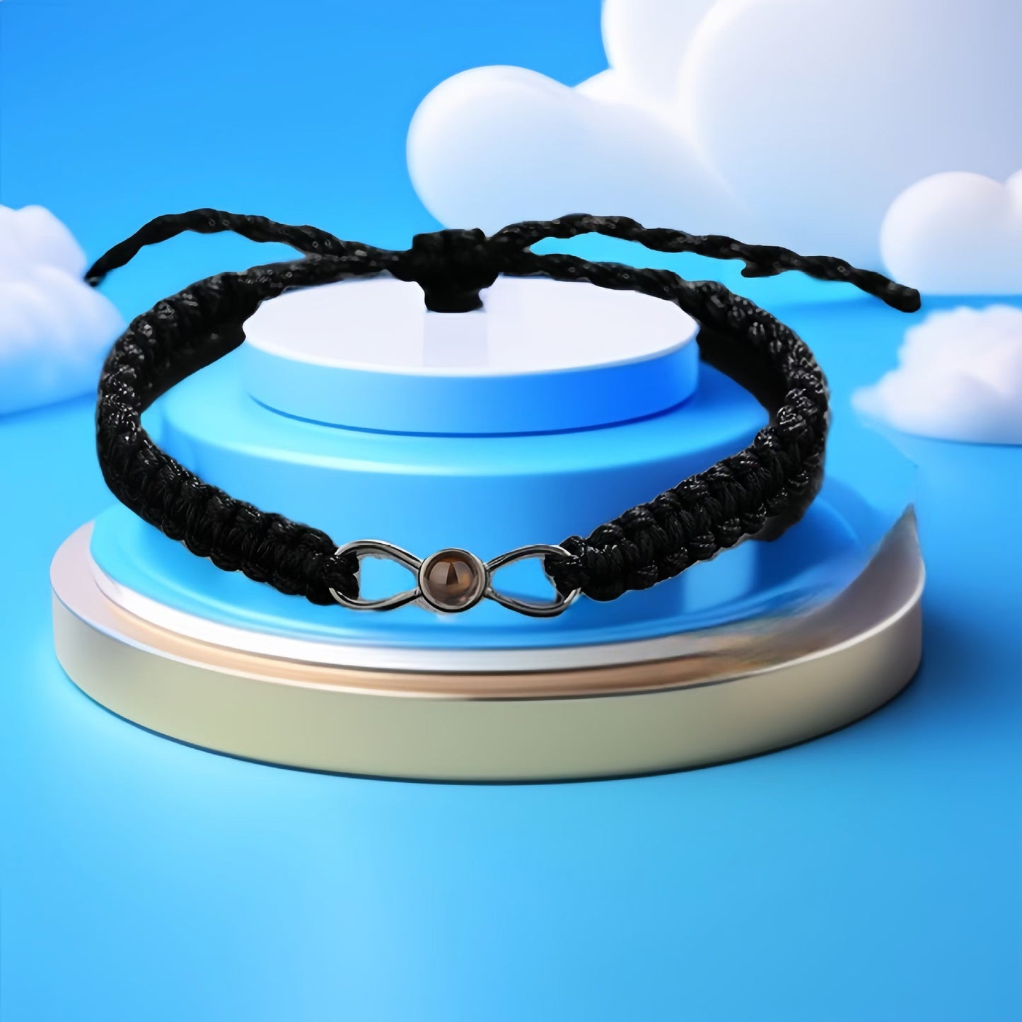 I Love You Copper Plated Letter Projection Bracelet