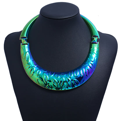 Women's Punk Fashion Metal Exaggerated Collar