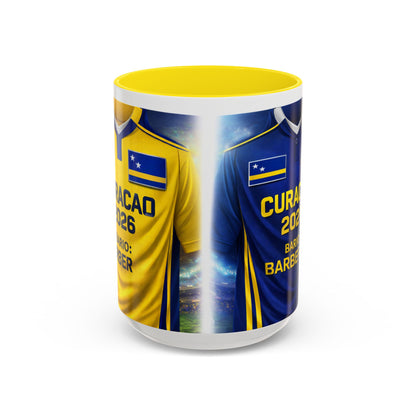 Curacao 2026 Soccer Jersey Mug | Accent Coffee Mug