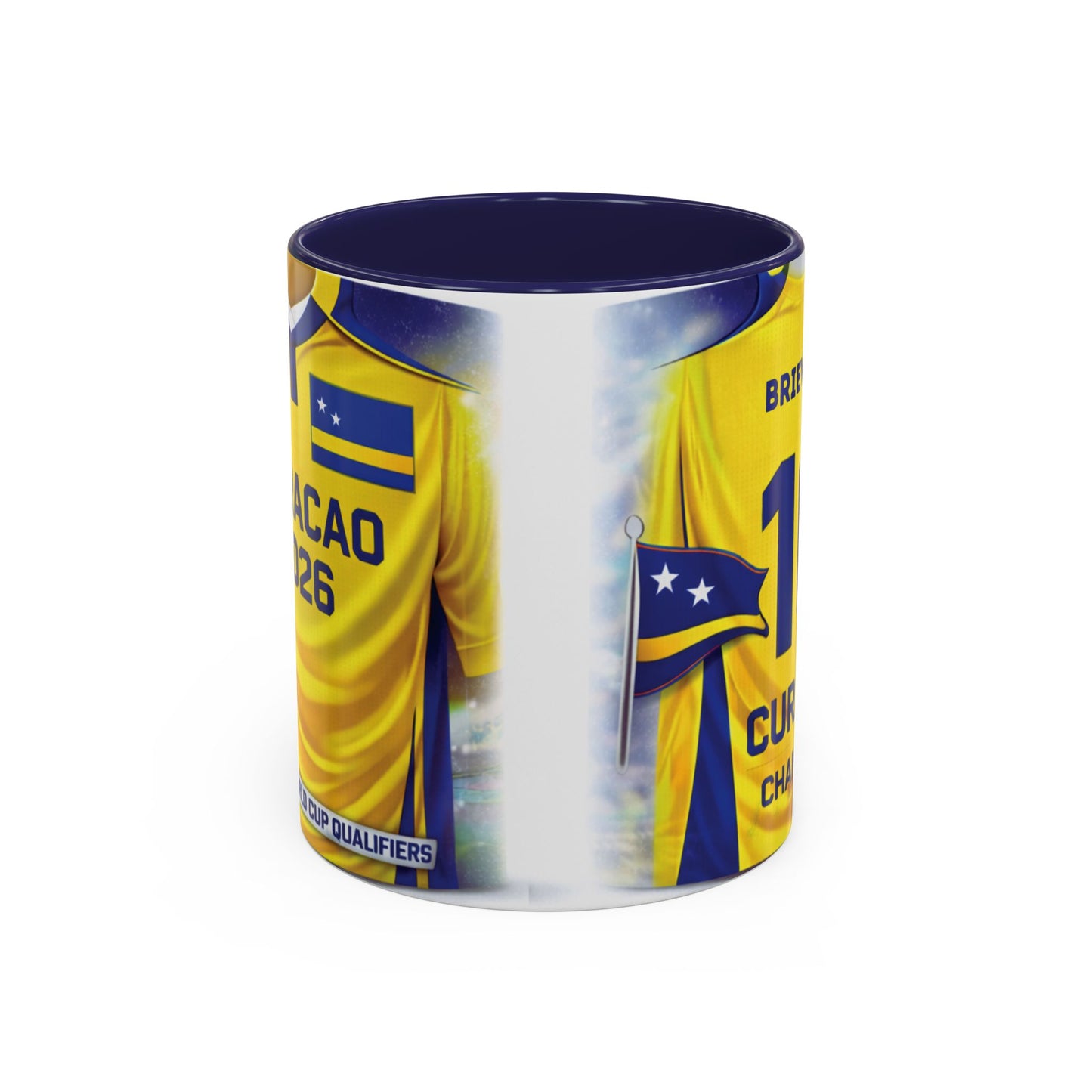 Curacao Soccer Jersey 10 Champions Mug | Accent Coffee Mug