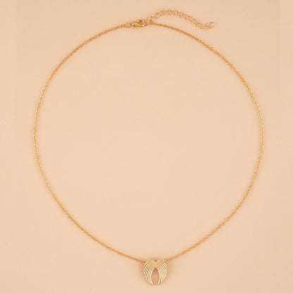 Heavenly Angel Wings Necklace Fashion Gold Silver Wing Pendant Clavicle Chain Necklaces For Women