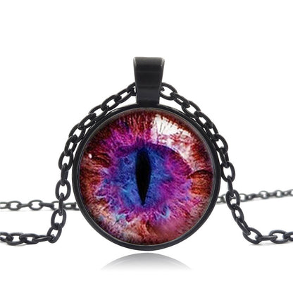 Cat's Eye Longans Time Stone Pendant Necklace For Women All-match Sweater Chain