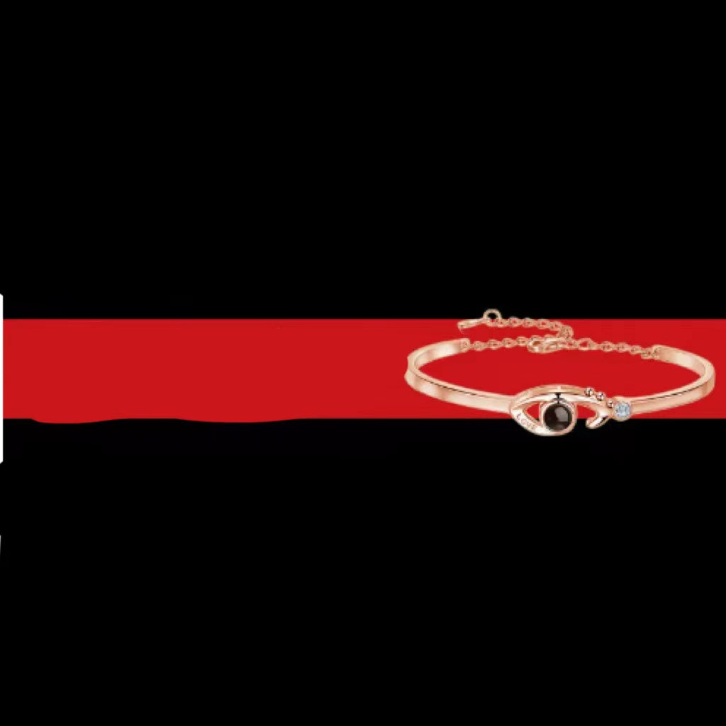 Projection Demon Eye Bracelet Female Sterling Silver