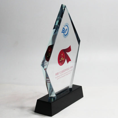 Crystal Trophy Medal Personality Licensing Authority Free Lettering Iceberg Prize Staff Award Souvenir