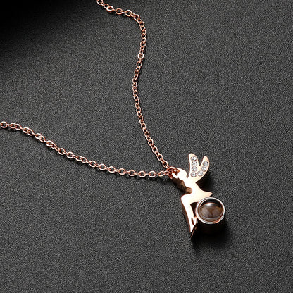 Projection 100 Languages I Love Your Korean Necklace