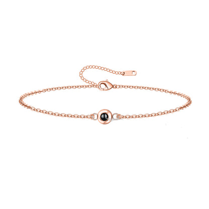 Explosive Circular Couple Projection Bracelet Male And Female Pair