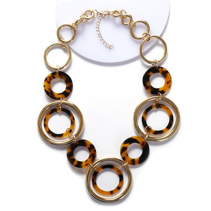Women's Leopard Acrylic Necklace