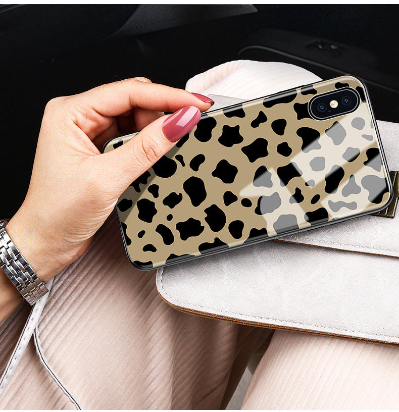 Leopard Glass Phone Case