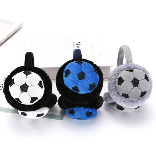 Earmuffs Warm Winter Cute Football Warm Set For Women