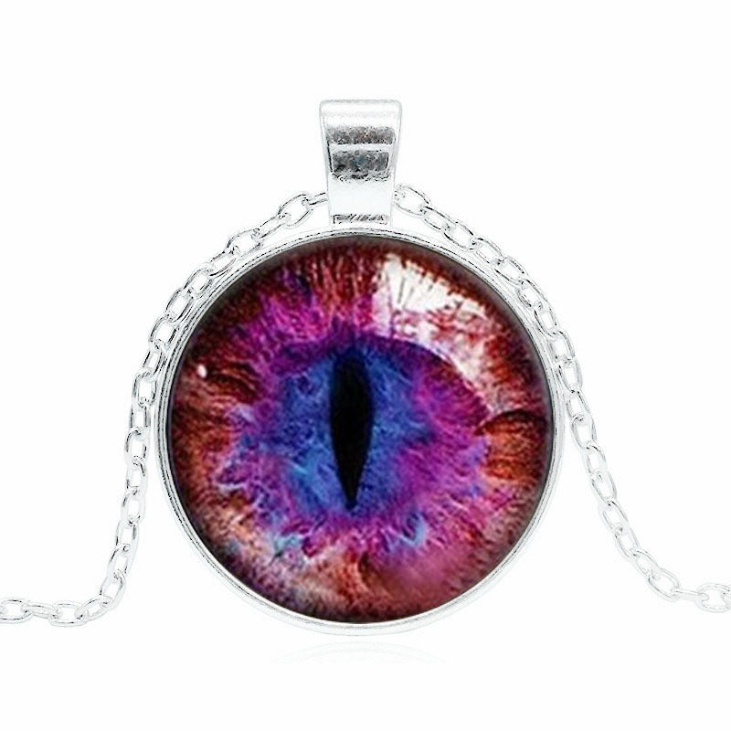 Cat's Eye Longans Time Stone Pendant Necklace For Women All-match Sweater Chain