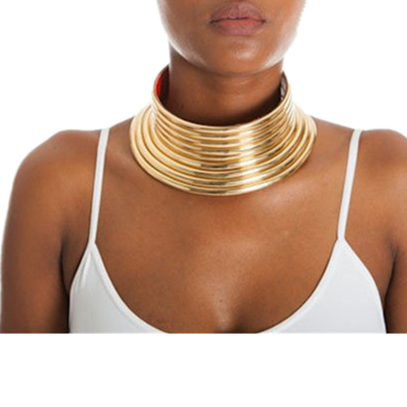 African exaggerated collar women necklace