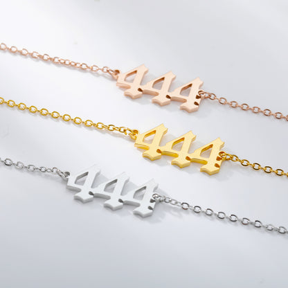 Personalized Lucky Angel Number Bracelet Stainless Steel