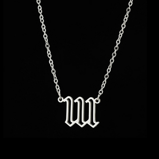 Fashion Vintage Double Cutout Number Necklace