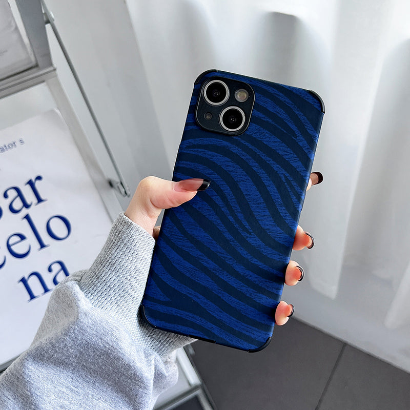 Fashion Personality Klein Blue Zebra Leopard Print Phone Case