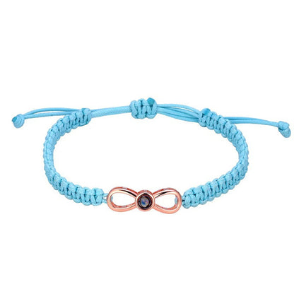 I Love You Copper Plated Letter Projection Bracelet