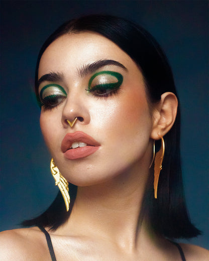 Exaggerated Angel Wings Pendant Earrings