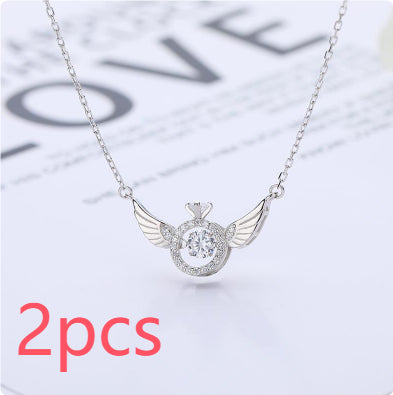 Angel Wings Wings Necklace Women's Korean Light Luxury Simple