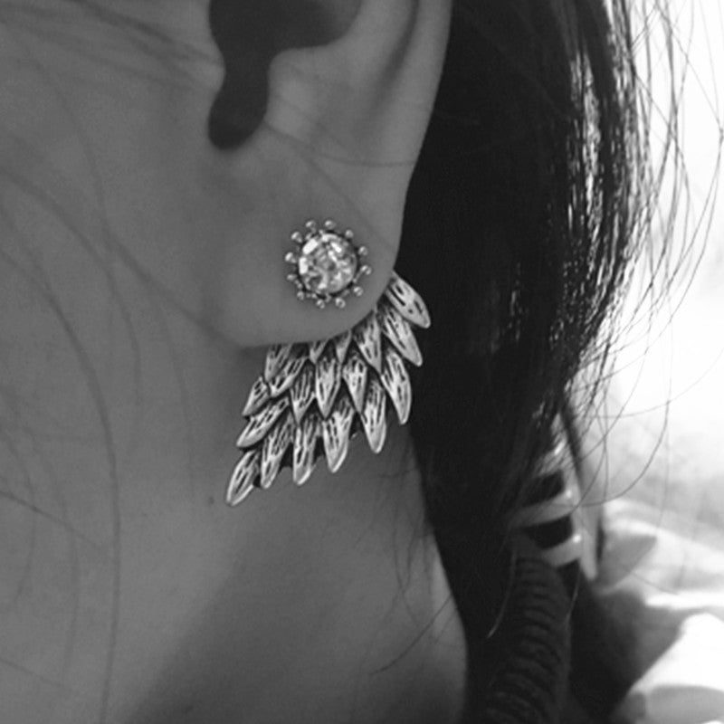 Angel wings earrings